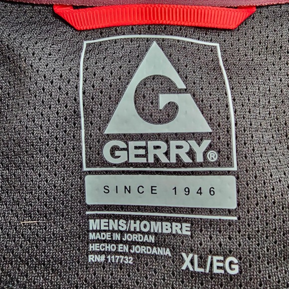 Gerry Sweater Men's XL Burgundy Ribbed Hiking Outdoor Ottoman 1/4 Snap Pullover - Picture 8 of 11